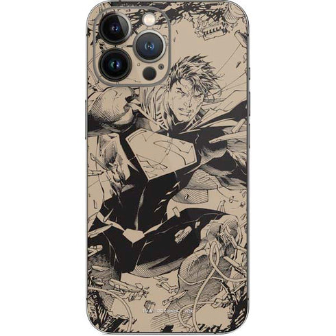 DC Comics Superman Unchained #1 Original Cover Pencils iPhone 15 Pro Max Skin