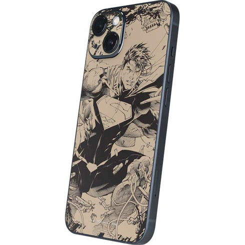 DC Comics Superman Unchained #1 Original Cover Pencils iPhone 15 Skin