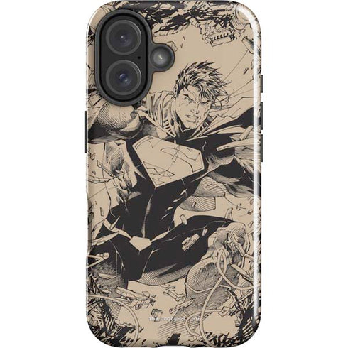 DC Comics Superman Unchained #1 Original Cover Pencils iPhone 16 Plus Impact Case