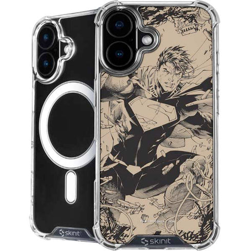 DC Comics Superman Unchained #1 Original Cover Pencils iPhone 16 Plus MagSafe Case