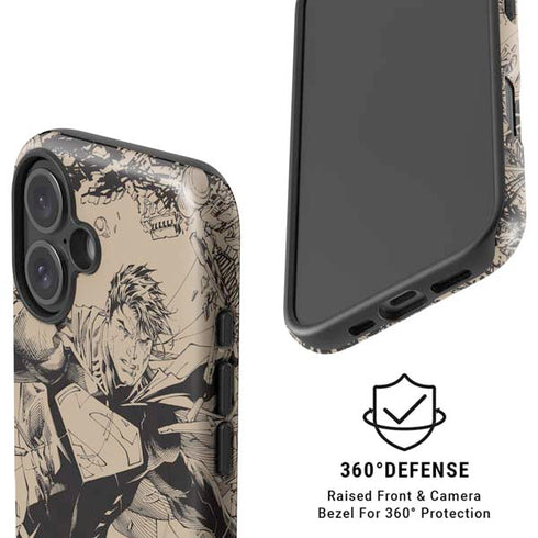 DC Comics Superman Unchained #1 Original Cover Pencils iPhone 16 Plus Magsafe Impact Case