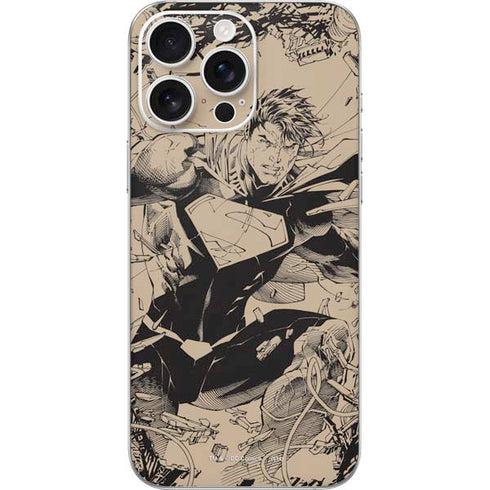 DC Comics Superman Unchained #1 Original Cover Pencils iPhone 16 Pro Max Skin