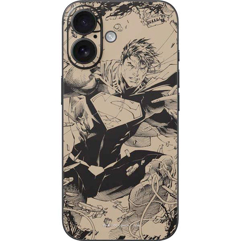 DC Comics Superman Unchained #1 Original Cover Pencils iPhone 16 Skin