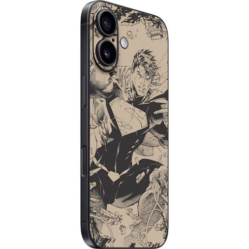 DC Comics Superman Unchained #1 Original Cover Pencils iPhone 16 Skin