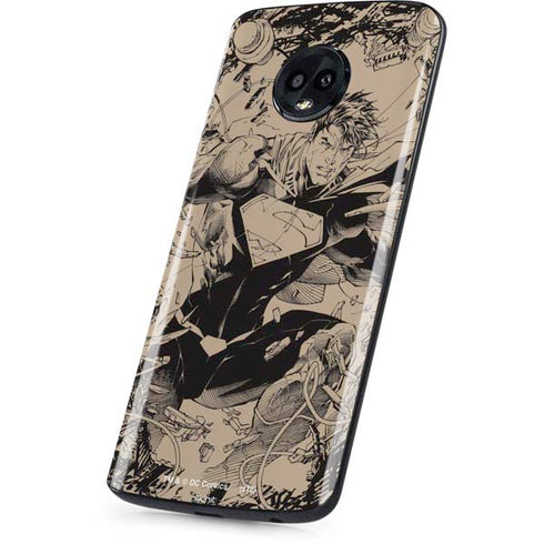 DC Comics Superman Unchained #1 Original Cover Pencils Moto G6 Skin