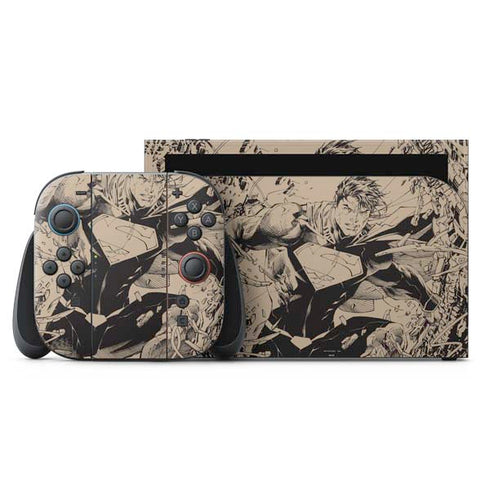 DC Comics Superman Unchained #1 Original Cover Pencils Nintendo Switch 2 (2025) with Joy-Con Skin