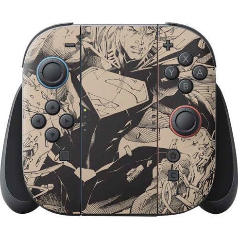 DC Comics Superman Unchained #1 Original Cover Pencils Nintendo Switch 2 (2025) Joy-Con Controller Skin