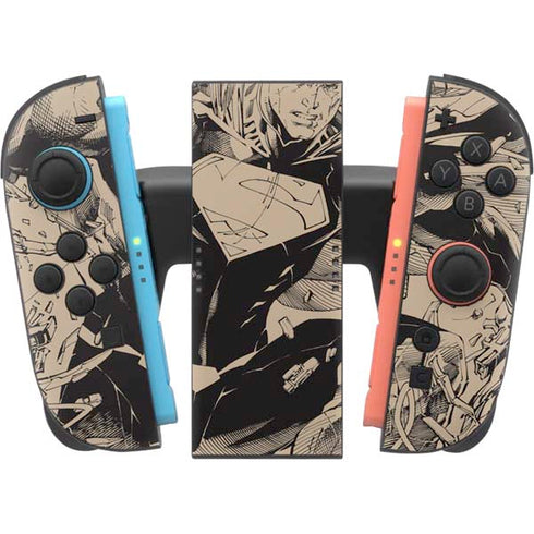 DC Comics Superman Unchained #1 Original Cover Pencils Nintendo Switch 2 (2025) Joy-Con Controller Skin