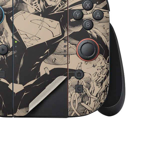 DC Comics Superman Unchained #1 Original Cover Pencils Nintendo Switch 2 (2025) Joy-Con Controller Skin