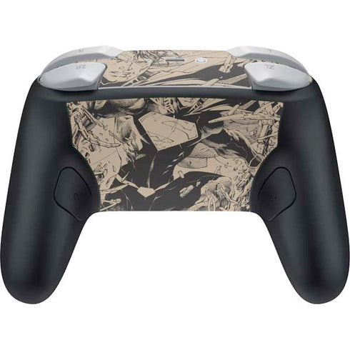 DC Comics Superman Unchained #1 Original Cover Pencils Nintendo Switch 2 (2025) Pro Controller Skin