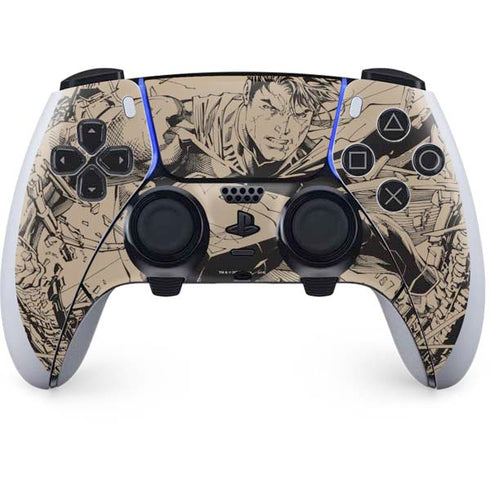 DC Comics Superman Unchained #1 Original Cover Pencils PS5 DualSense Edge Pro Controller Skin