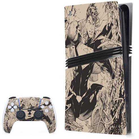 DC Comics Superman Unchained #1 Original Cover Pencils PS5 Pro Bundle Skin