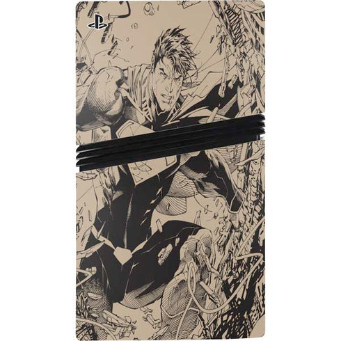 DC Comics Superman Unchained #1 Original Cover Pencils PS5 Pro Console Skin