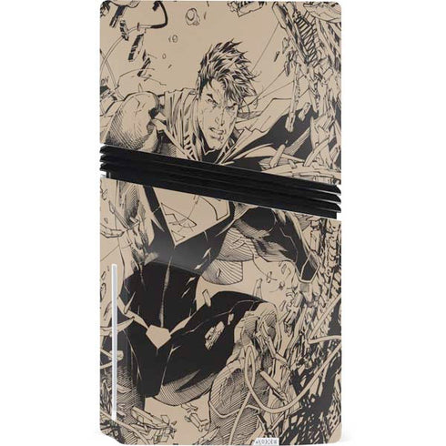 DC Comics Superman Unchained #1 Original Cover Pencils PS5 Pro Disk Bundle Skin