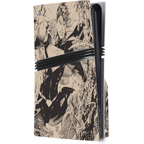 DC Comics Superman Unchained #1 Original Cover Pencils PS5 Pro Disk Console Skin