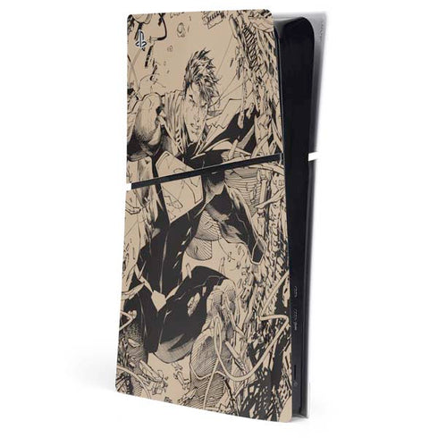 DC Comics Superman Unchained #1 Original Cover Pencils PS5 Slim Digital Edition Console Skin