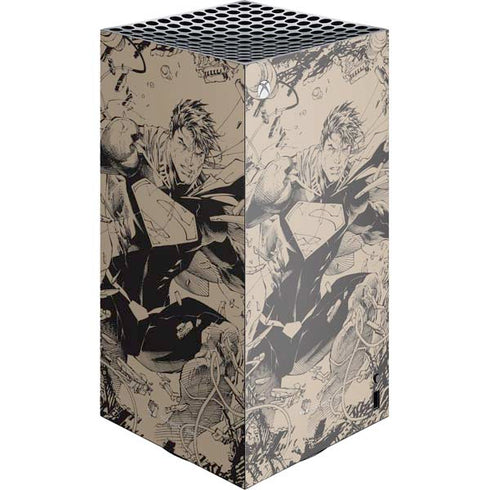 DC Comics Superman Unchained #1 Original Cover Pencils XBox Series X Digital Edition Console Skin