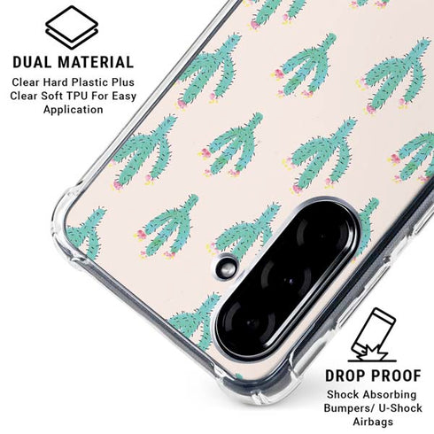 Bouffants and Broken Hearts Cacti 3 Galaxy A36 5G Clear Case