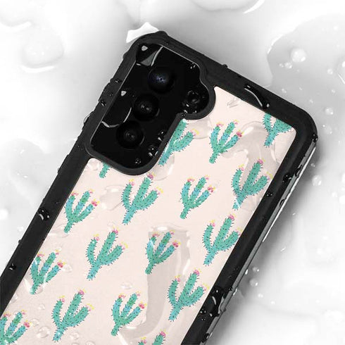 Bouffants and Broken Hearts Cacti 3 Galaxy S24 Plus Waterproof Case