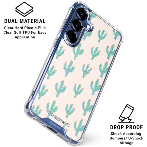 Bouffants and Broken Hearts Cacti 3 Galaxy S25 Clear Case