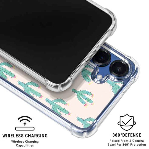 Bouffants and Broken Hearts Cacti 3 Galaxy S25 Plus Clear Case