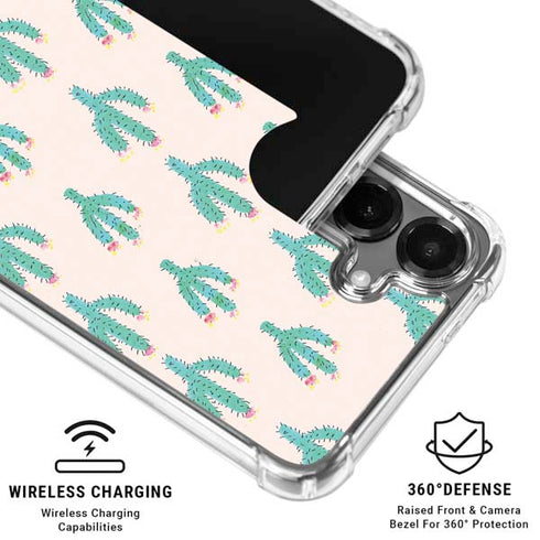 Bouffants and Broken Hearts Cacti 3 Galaxy S26 Clear Case