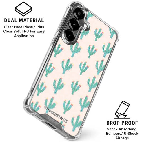 Bouffants and Broken Hearts Cacti 3 Galaxy S26 Clear Case