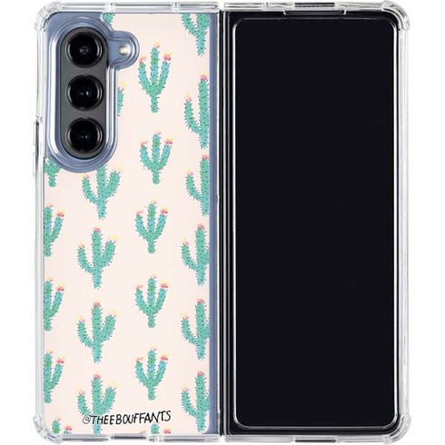 Bouffants and Broken Hearts Cacti 3 Galaxy Z Fold5 5G Clear Case