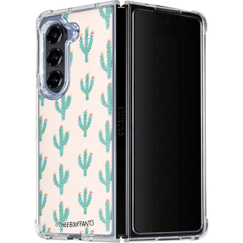 Bouffants and Broken Hearts Cacti 3 Galaxy Z Fold5 5G Clear Case