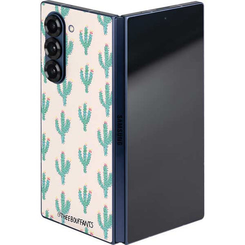 Bouffants and Broken Hearts Cacti 3 Galaxy Z Fold6 Skin
