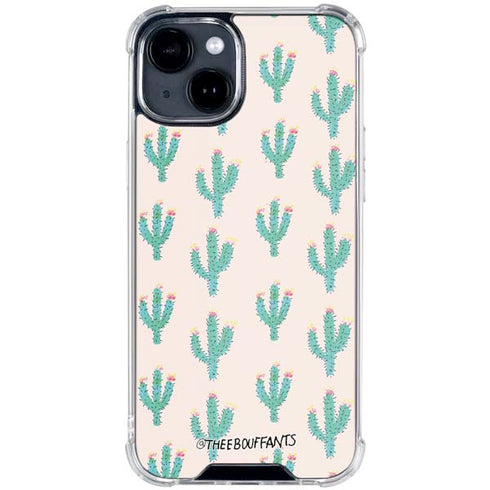 Bouffants and Broken Hearts Cacti 3 iPhone 15 Clear Case