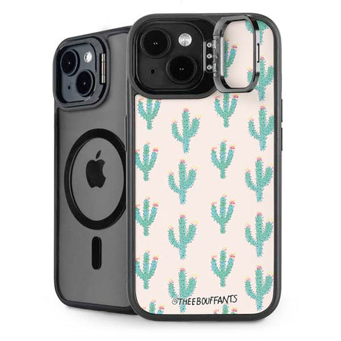 Bouffants and Broken Hearts Cacti 3 iPhone 15 Kickstand Case