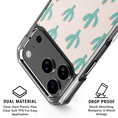 Bouffants and Broken Hearts Cacti 3 iPhone 17 Pro Max Clear Case