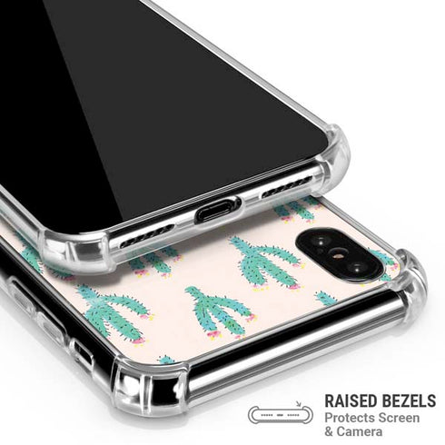 Bouffants and Broken Hearts Cacti 3 iPhone X/XS Clear Case