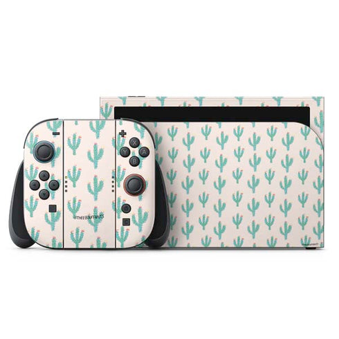 Bouffants and Broken Hearts Cacti 3 Nintendo Skins