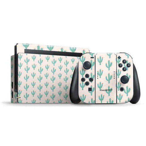 Bouffants and Broken Hearts Cacti 3 Nintendo Skins