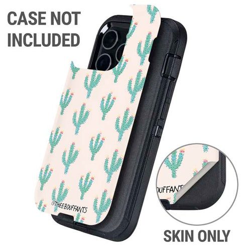 Bouffants and Broken Hearts Cacti 3 Otterbox Defender iPhone Skin