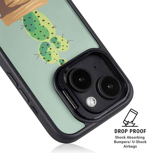 Cactus Prick iPhone 15 Kickstand Case