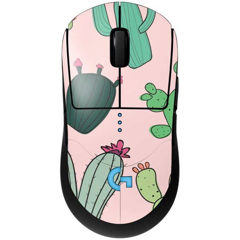 Cactus Print G Pro Wireless Gaming Mouse Skin