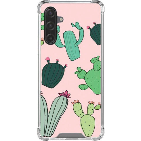 Cactus Print Galaxy A17 Clear Case