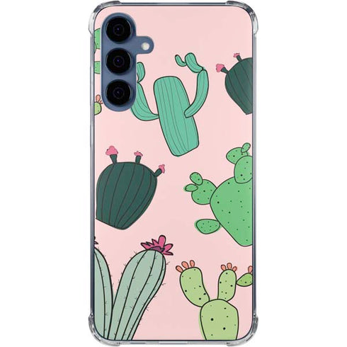 Cactus Print Galaxy A35 5G Clear Case