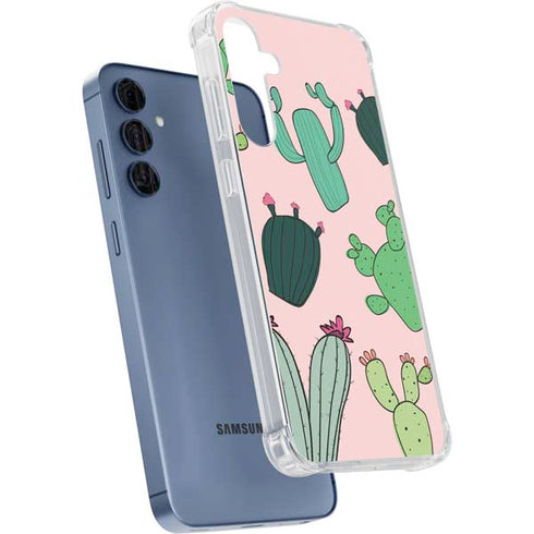 Cactus Print Galaxy A55 5G Clear Case