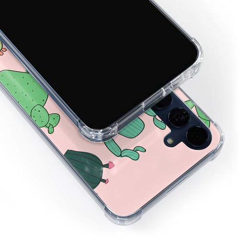 Cactus Print Galaxy A55 5G Clear Case