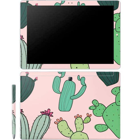 Cactus Print Galaxy Book 12in Skin