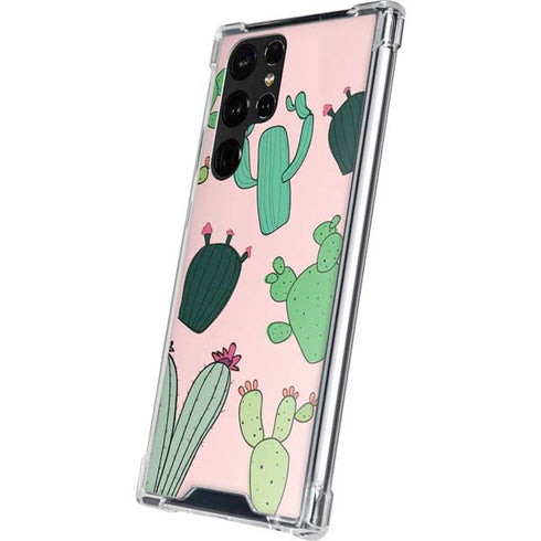 Cactus Print Galaxy S23 Ultra Clear Case