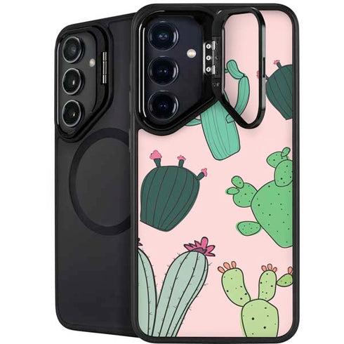 Cactus Print Galaxy S25 Plus Kickstand Case