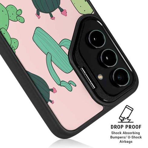 Cactus Print Galaxy S25 Plus Kickstand Case