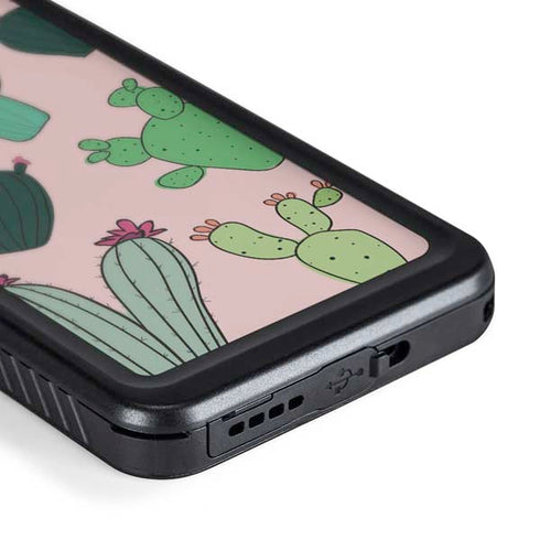 Cactus Print Galaxy S24 Plus Waterproof Case