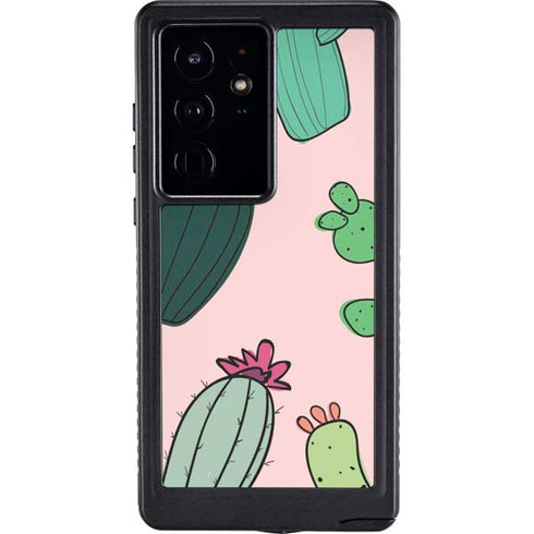 Cactus Print Galaxy S24 Ultra Waterproof Case