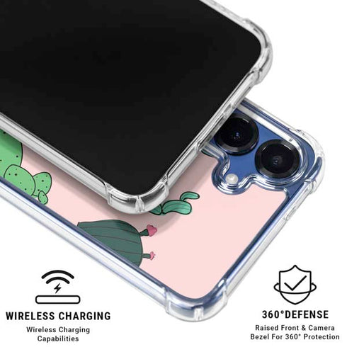 Cactus Print Galaxy S25 Clear Case